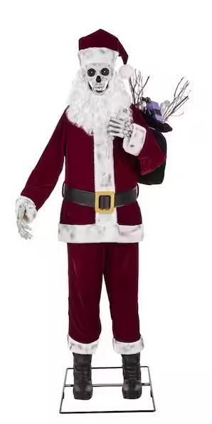 Photo 1 of 6 ft. Animated LED Skeleton Santa
Reviews
