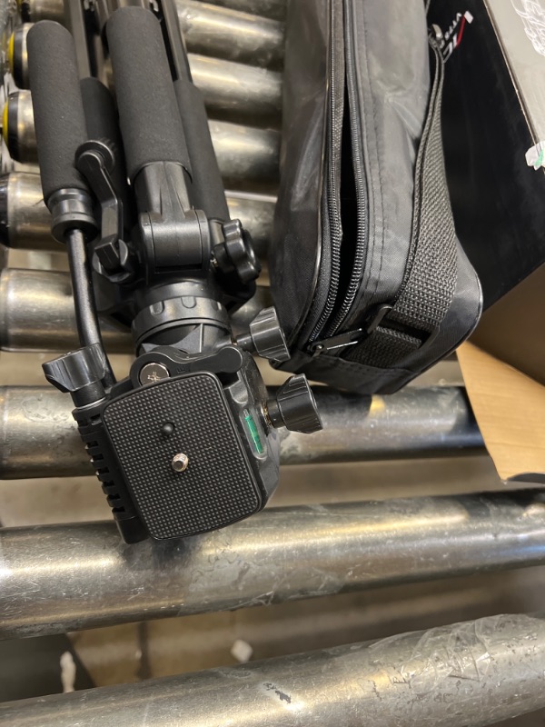Photo 1 of Tripod, 73 inch Tripod for Camera 15 lbs Loads with Fluid Head, 2 Quick Release Mounts and Tablet & Phone Mount