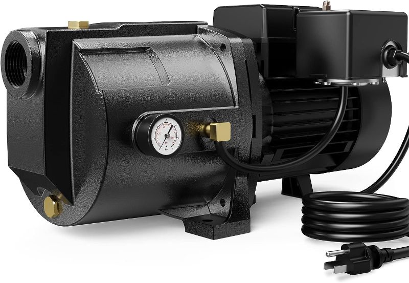 Photo 1 of Aquastrong 3/4HP Shallow Well Jet Pump, 1130GPH, Cast Iron, Well Depth Up to 25ft, 115V/230V Dual Voltage, Automatic Pressure Switch, Versatile Pump for Farm, Lawn, Garden
- signs of heavy use 