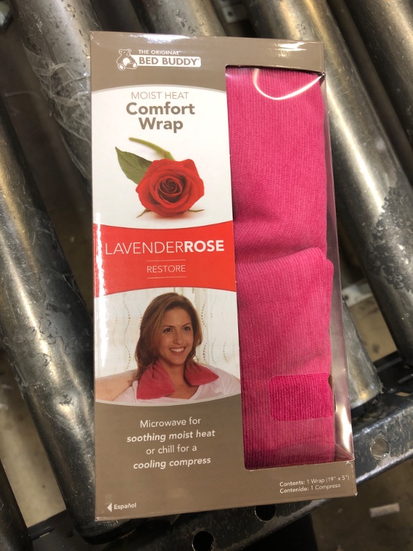 Photo 2 of Bed Buddy Comfort Wrap for Neck and Shoulders - Aromatherapy Heating Pad and Cooling Neck Wrap - Microwavable for Moist Heat Therapy and Freezable for Cooling Therapy - Pink, Lavender & Rose Scent