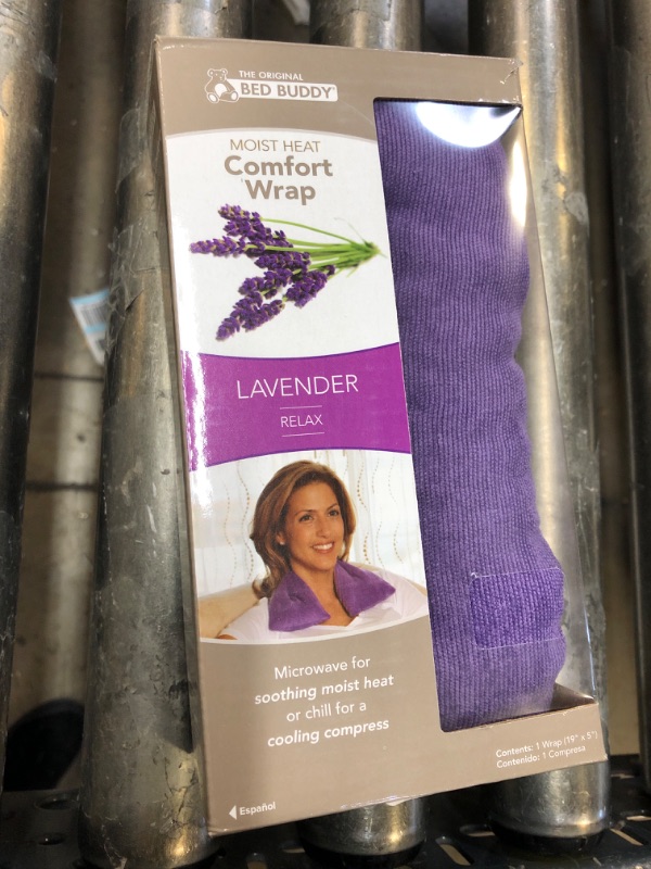 Photo 2 of Bed Buddy Heated Aromatherapy Neck Wrap, Lavender Scented - Microwavable Hot & Cold Therapy for Sore Muscles, Stress Relief, and Relaxation - Soft Plush Fabric with Lavender