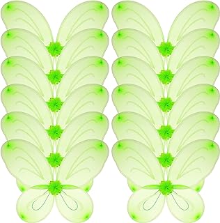 Photo 1 of 12 Pcs Fairy Butterfly Wings for Girls Butterfly Birthday Angel Wings toys for 2 to 12 Years Old Girls