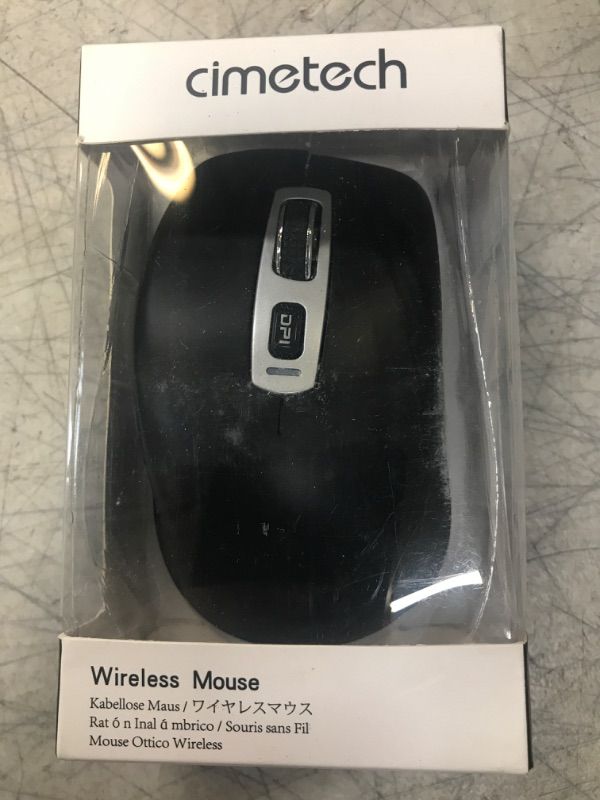 Photo 2 of 2.4G Mouse Wireless USB Type C Computer Mouse with Type C Receiver Compatible with All Type-C Devices Black
