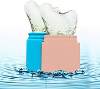 Photo 1 of 2 Pack Ice Roller for Face and Eye, Reusable Ice Face Roller for Silicone Ice Mold, Upgrated Gua Sha Tool Ice Facial Rollers - Pink + Blue https://a.co/d/fv6XN0c