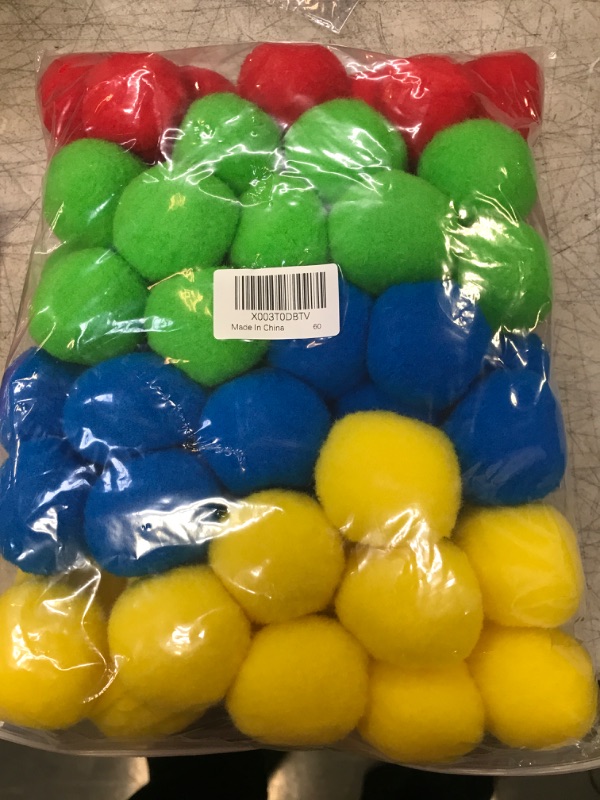 Photo 1 of 60 Reusable Water Balloons,Summer Party Water Soaker Balls Pool Balls for Backyard Water Fights Play and Soft Cotton Outdoor Water Toys Balls for Kids and Teens Games