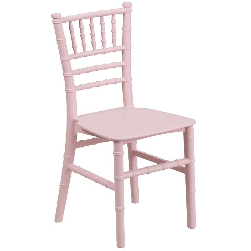 Photo 1 of Flash Furniture Child’s Pink Resin Party and Event Chiavari Chair for Commercial & Residential Use Pink 1 Pack Chair