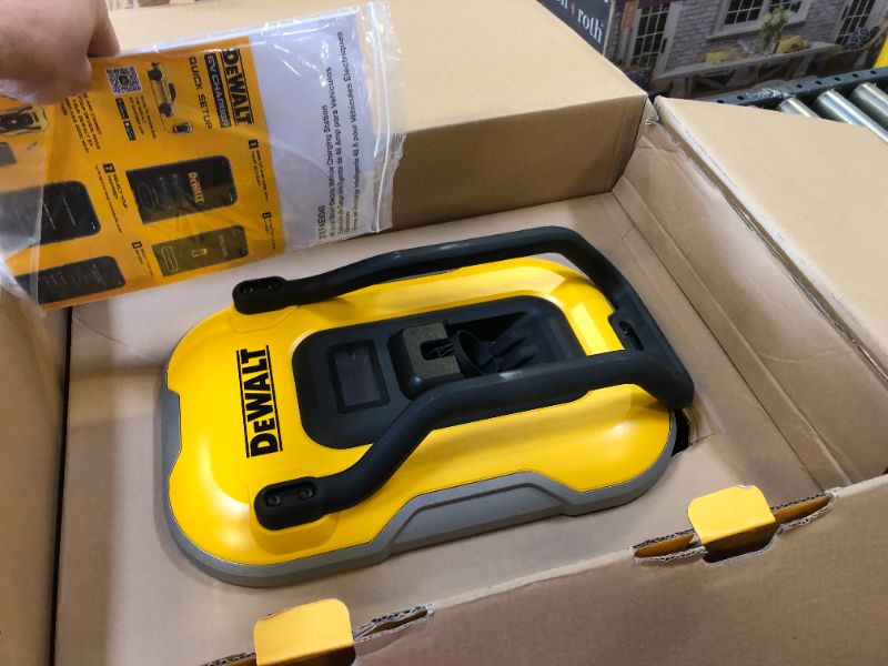 Photo 2 of DEWALT Electric Vehicle Level 2 EV Charger up to 48 Amps 240V, App Control Bluetooth & Wi-Fi, CSA Certified Indoor/Outdoor Hardwired Wall Mounted Charging Station with 25 ft. Cable