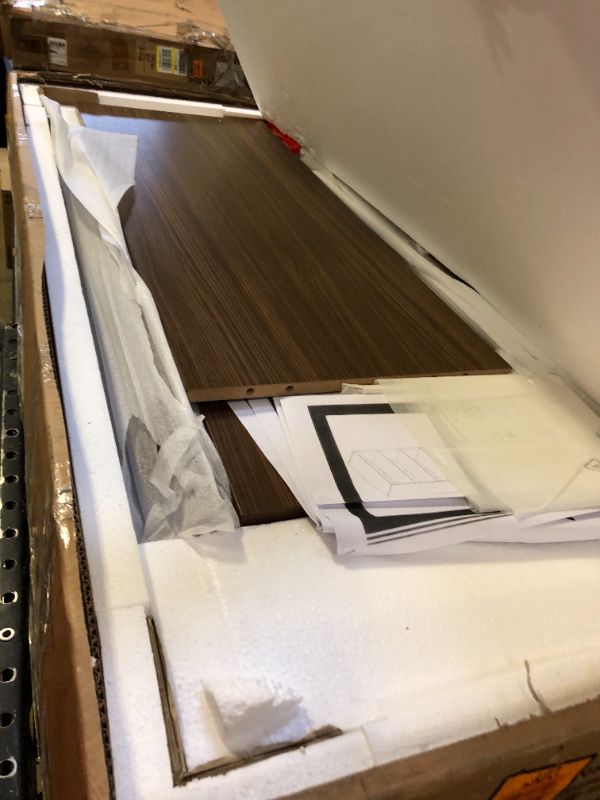 Photo 1 of Lavish Home 3-Shelf Bookcase-Open Front Bookshelf with Adjustable Wall Anchors – Storage and Organizer Shelving Unit (Brown Woodgrain) 3-Shelves