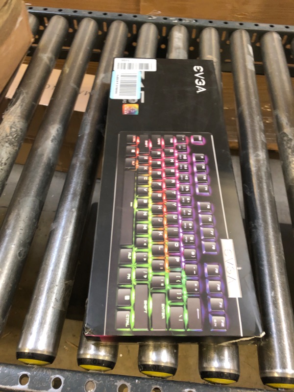 Photo 1 of EVGA Z15 RGB Gaming Keyboard, RGB Backlit LED, Hotswappable Mechanical Kailh Speed Silver Switches (Linear), 821-W1-15US-KR