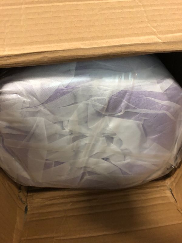 Photo 3 of SINWEEK 4 Inch Gel Memory Foam Mattress Topper Ventilated Soft Mattress Pad, Bed Topper, CertiPUR-US Certified, Queen Size, Purple 4 Inch Queen