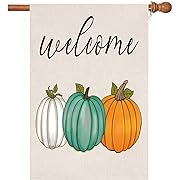 Photo 1 of 2Pack Happy Thanksgiving Flags,Thanksgiving Garden Flag 28 x 40 Inch Thanksgiving House Flag Double-Sided 2 Layer Fall House Flag For Thanksgiving Decoration