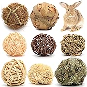 Photo 1 of Youngever 8 Pack Small Animal Activity Toys, Assorted Rabbit Balls, Chewable Teething Activity Toys for Bunny, Rabbit, Hamster, Guinea Pig