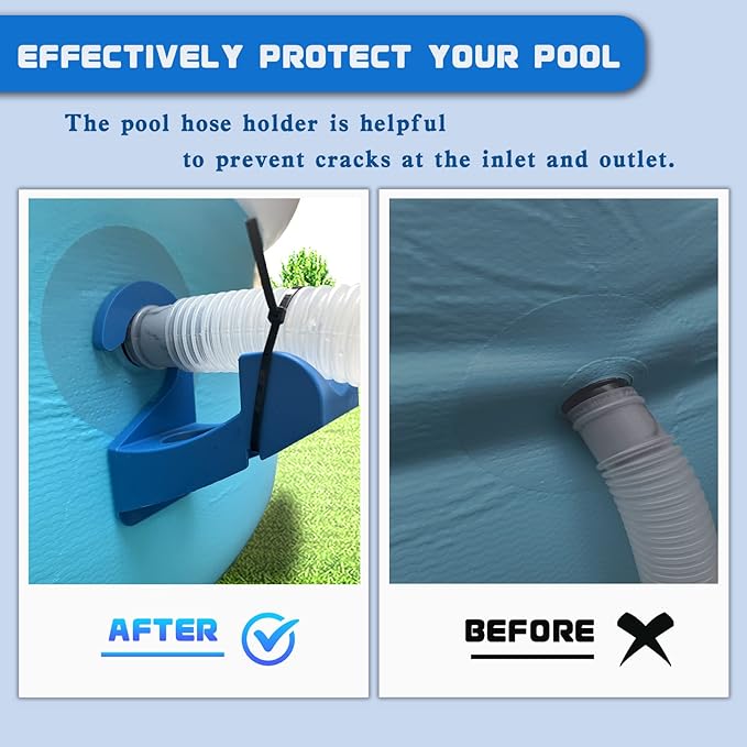 Photo 1 of 1PCS Swimming Pool Pipe Holders, Above Ground Pool Accessories, Pool Accessories, Pool Hoses for Above Ground Pools, Designed to Fit On Intex Pools - Prevent Pipe Sagging, Improve Pool Hoses Lifespan