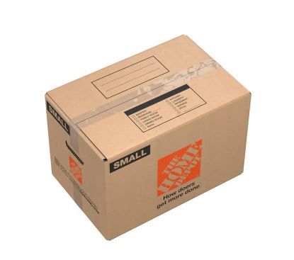 Photo 1 of 17 in. L x 11 in. W x 11 in. D Small Moving Box with Handles (10-Pack)
