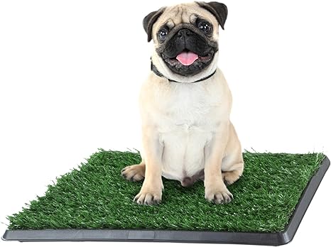 Photo 1 of Artificial Grass Puppy Pee Pad for Dogs and Small Pets - 16x20 Reusable 3-Layer Training Potty Pad with Tray - Dog Housebreaking Supplies by PETMAKER
