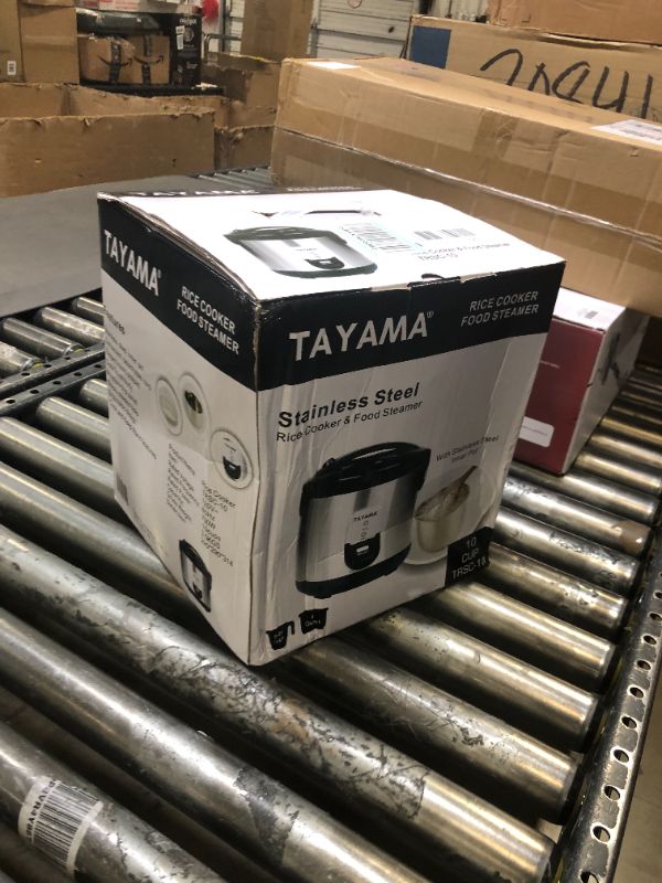 Photo 3 of Tayama 20-Cup Stainless Steel Automatic Rice Cooker & Food Steamer Automatic Rice Cooker (Stainless Steel Pot)