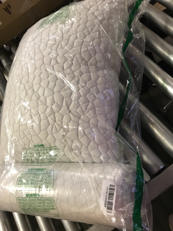 Photo 2 of 2 Pack, Luxury Shredded Memory Foam Pillows Queen Size Set of 2, Cloud Comfort Cool Pillows for Side Sleepers Back Stomach 