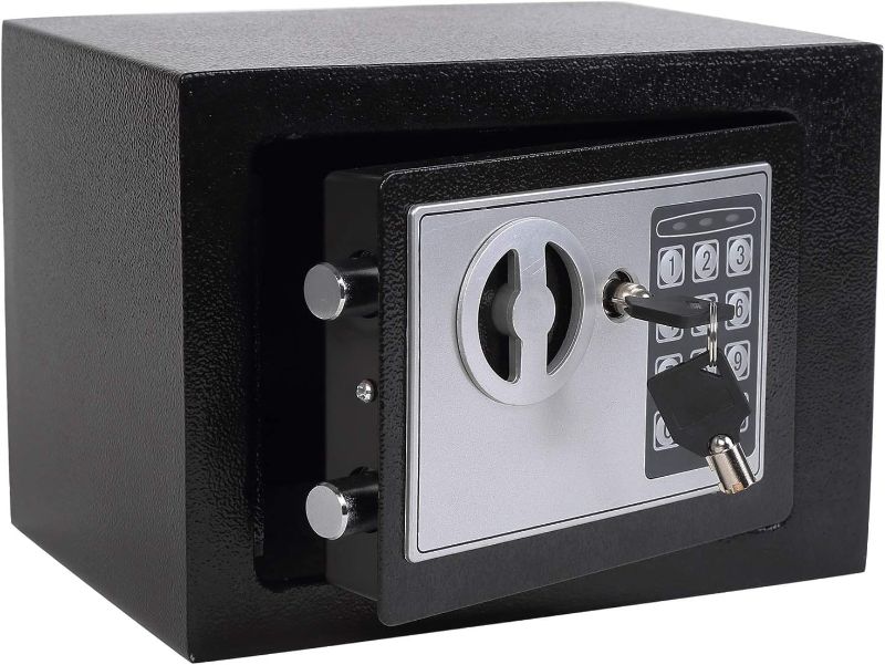 Photo 1 of  SIMILAR SAFE Electronic Deluxe Digital Security Safe Box Key Keypad Lock Home Office Hotel Business Jewelry Gun Cash Use Storage money (Black 1)