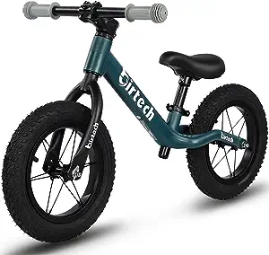 Photo 1 of 12" Balance Bike for 2, 3, 4, 5 Year Old Boys and Girls, Lightweight Nylon Frame Toddler Training Bike No Pedal Bikes for Kids with Adjustable Seat and Air Tires