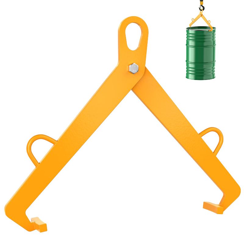 Photo 1 of 2023 Updated Vertical Drum Clamp - Drum Lifter for 55 Gallon Steel and Plastic Drums - 1100 Lbs Capacity
