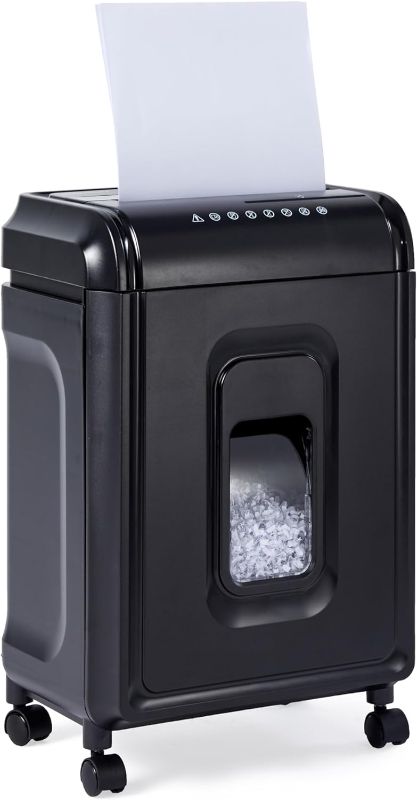 Photo 1 of Amazon Basics 8 Sheet High Security Micro Cut Shredder with Pullout Basket, Black
