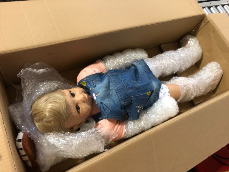 Photo 2 of 34inch Reborn Toddler Dolls,Huge Baby Full Body Hard Vinyl Girl Realistic Anatomically Correct+ Long Hair Age 2 Dress Model Collectible High Qualtity(no Girl Parts)
