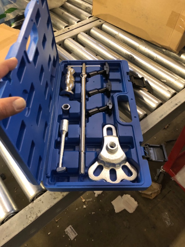 Photo 2 of Alltooetools Rear Axle Bearing Remove Puller Tool Kit Bearing Remover Set with Slide Hammer Yoke and 3 Adapters, 1" to 2-7/8" IDs