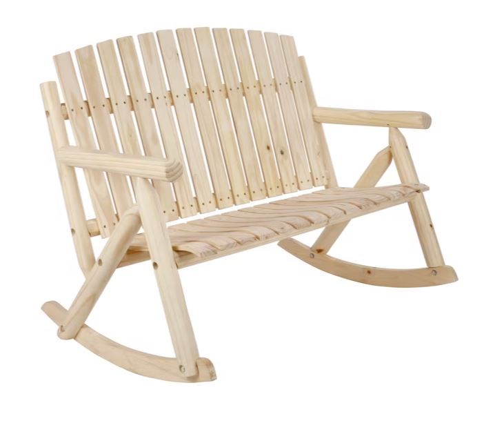 Photo 1 of Style Selections Joyful-Day Unfinished Wood Frame Rocking Chair(s) with Slat Seat
