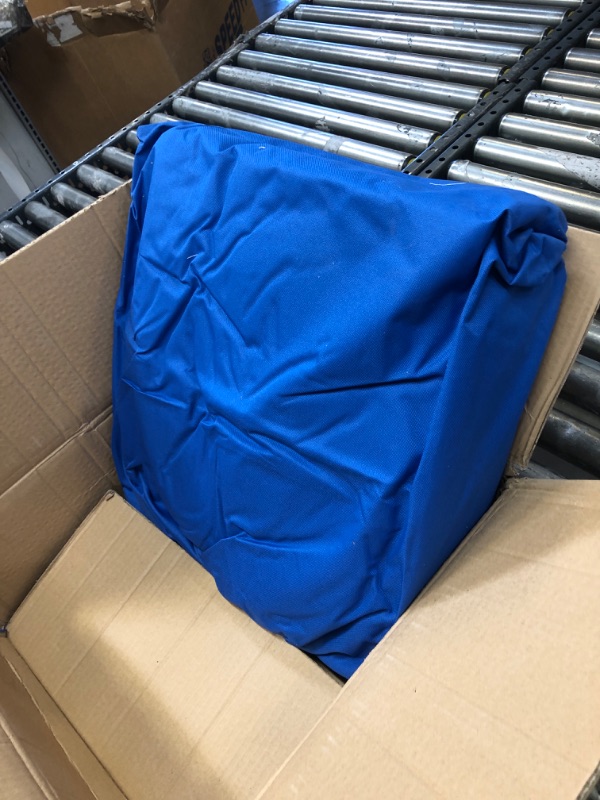 Photo 2 of 17-19ft Trailerable Heavy Duty Waterproof Boat Cover, 600D Marine Grade Polyester Canvas Boat Cover Fits Tri-Hull, V-Hull, Runabout, Fishing Boat with Carrying Bag Blue Length: 17-19ft Beam Width: 91in Blue