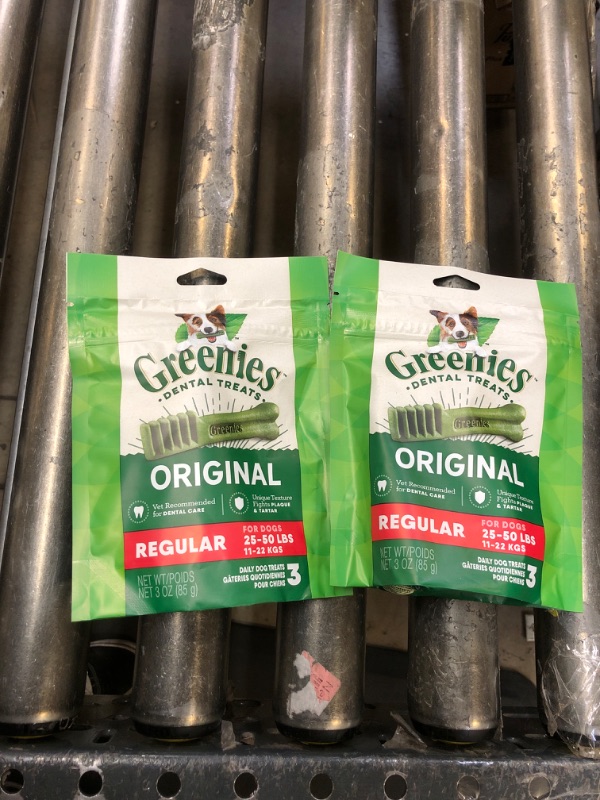 Photo 1 of 2 PACK OF GREENIES FOR DOGS EXP JAN 21 2024