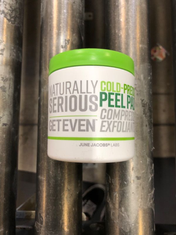 Photo 1 of Naturally Serious | Get Even Cold-Pressed Peel Pads, Exfoliating Pads For Uneven Texture, Peel Pads For Sensitive Skin, Vegan Skincare, Cruelty-Free Skincare
