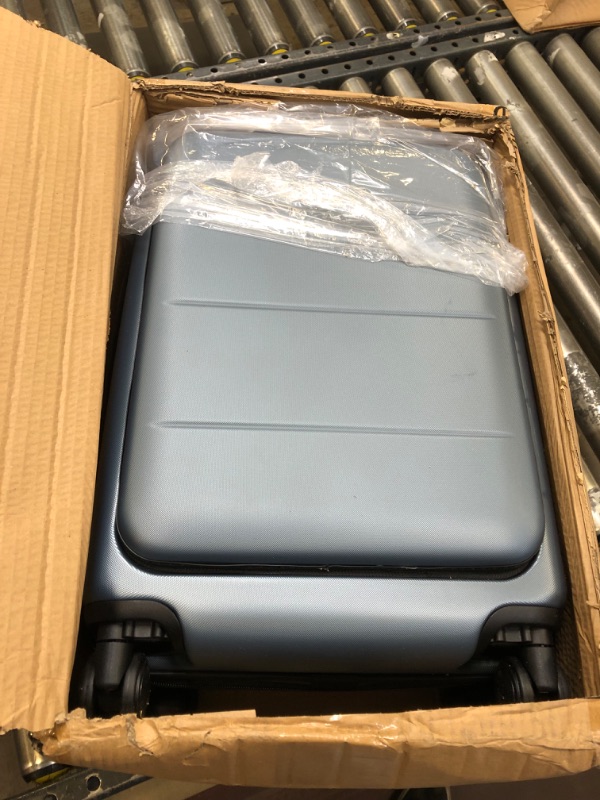 Photo 1 of COOLIFE Luggage Suitcase Piece Set Carry On ABS+PC Spinner Trolley with pocket Compartmnet Weekend Bag(Night navy