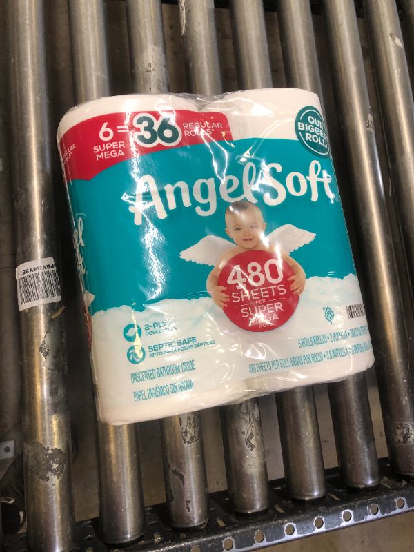 Photo 2 of Angel Soft Super Mega Toilet Paper, 6 Super Mega Rolls