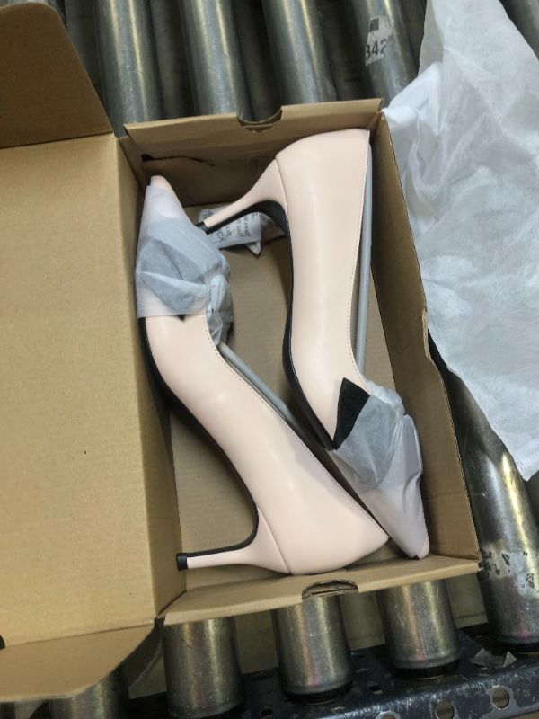 Photo 3 of Coutgo Womens Closed Pointed Toe Pumps Stiletto Bowknot High Heels Slip On Wedding Party Dress Shoes - 8.5
