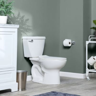 Photo 1 of **TANK ONLY** American Standard Cadet 3 White Elongated Standard Height 2-piece Toilet 12-in Rough-In Size