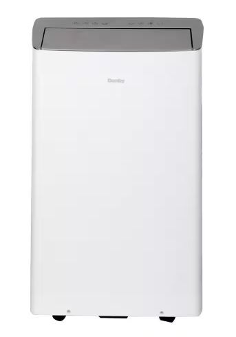 Photo 1 of 12,000 BTU Portable Air Conditioner Cools 600 Sq. Ft. with Remote Control in White
