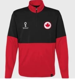 Photo 1 of FIFA World Cup 2022 Qatar Long Sleeve Canada 1/4 Zip Training Top - XL