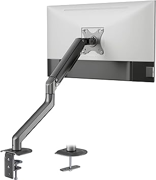 Photo 1 of By ORANGE BOX – Balance Single Monitor Desk Mount for 17-32'' Screen, 4.4-19.8lbs, Weight-Balancing Mechanism, Dual Rotation Stops, Clamp/Grommet Bases, VESA 75/100 Compliant, Sliding Cable Channels
