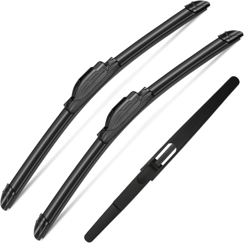 Photo 1 of 3 Wipers Set for Nissan Rogue Sport 2017-2020, Windshield Wiper Blades Original Equipment Replacement Front and Rear- 28"/18"/12L" (Pack of 3) J- HOOK
