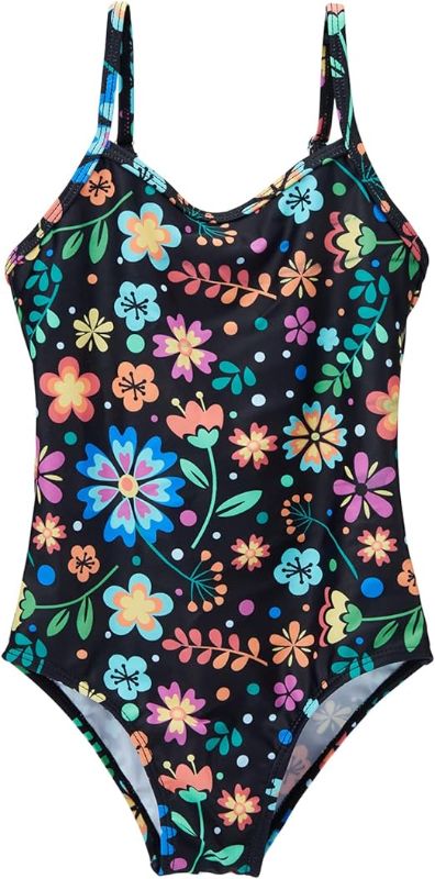 Photo 1 of ANLUKE Girls One Piece Swimsuit Cute Swimsuit Beach Clothes Sun Protection 3-10 Years
