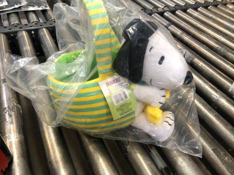 Photo 2 of Animal Adventure® | 8" Easter Basket Snoopy and Woodstock