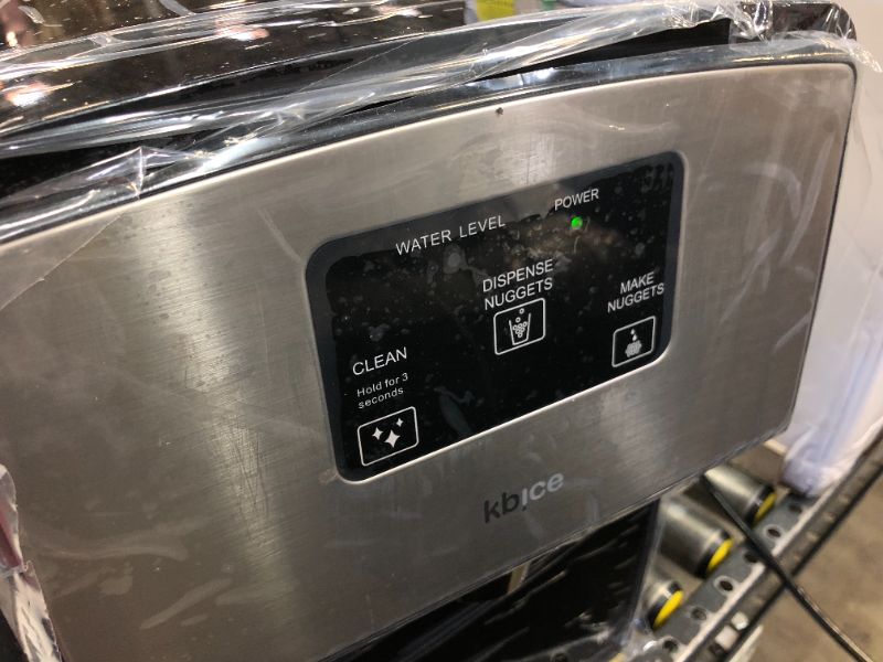 Photo 3 of 12 in. 22 lb. Portable Ice Maker in Stainless with Nugget Maker
