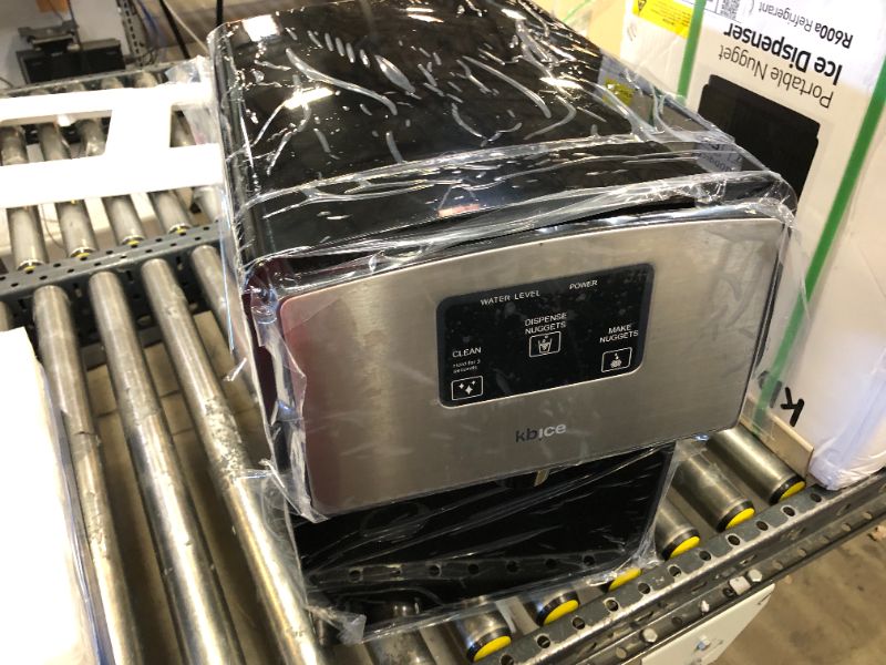 Photo 2 of 12 in. 22 lb. Portable Ice Maker in Stainless with Nugget Maker
