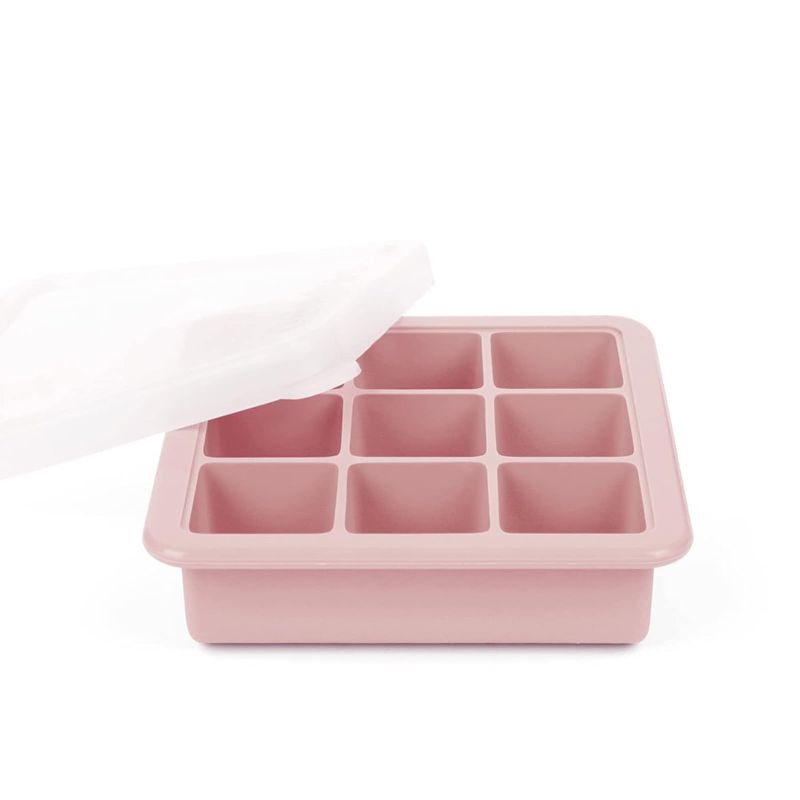 Photo 1 of -FACTORY SEALED- haakaa Baby Food Tray,Silicone Food Molds,Silicone Baby Food Freezer Tray with Lid,Food Storage Container for Homemade Baby Food,9 Compartment,Pink
