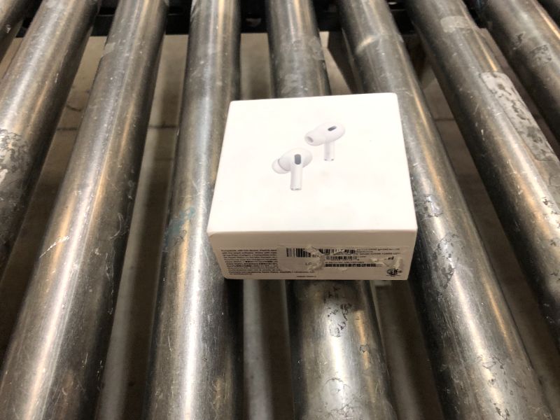 Photo 2 of -FACTORY SEALED- Apple AirPods Pro (2nd Gen) Wireless Earbuds, Up to 2X More Active Noise Cancelling, Adaptive Transparency, Personalized Spatial Audio MagSafe Charging Case (Lightning) Bluetooth Headphones for iPhone
