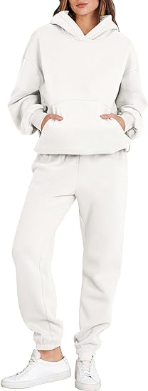 Photo 1 of ANRABESS Women 2 Piece Outfits Hoodie Sweatshirt Tracksuit & Oversized Jogger Sweatpants Y2K Sweatsuit Set LARGE
