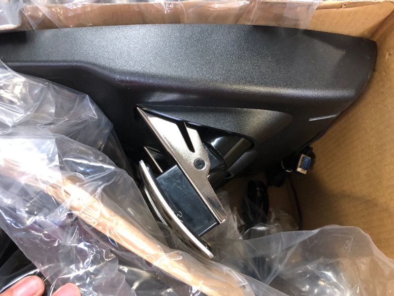 Photo 3 of **MISSING POWER CABLE** Logitech G923 Racing Wheel and Pedals for Xbox X|S, Xbox One and PC featuring TRUEFORCE up to 1000 Hz Force Feedback, Responsive Pedal, Dual Clutch Launch Control, and Genuine Leather Wheel Cover Xbox|PC Wheel Only