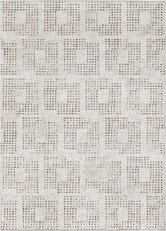 Photo 1 of Addison Rugs Eleanor AER31 Beige 5' x 7'6" Indoor Outdoor Area Rug, Easy Clean, Machine Washable, Non Shedding, Bedroom, Living Room, Dining Room, Kitchen, Patio Rug
