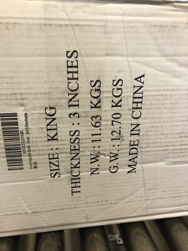 Photo 1 of 3 INCH KING SIZE GEL MATTRESS 