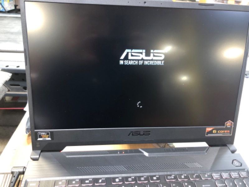 Photo 5 of ASUS TUF Gaming A15 Gaming Laptop, 15.6” 144Hz Full HD IPS-Type Display, AMD Ryzen 5 4600H, GeForce GTX 1650 Ti, 8GB DDR4, 512GB PCIe SSD, RGB Keyboard, Windows 10 Home, Bonfire Black, FA506II-AS53
